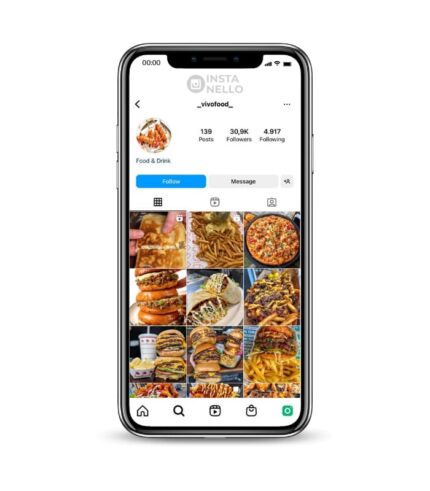 Buy Food Lifestyle Instagram Account