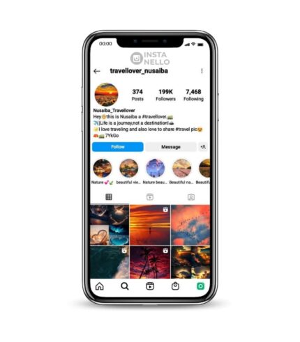 200K followers instagram accounts for sale on the InstaNello