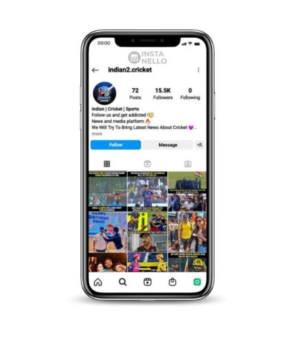 Buy Cricket Blog Instagram Account