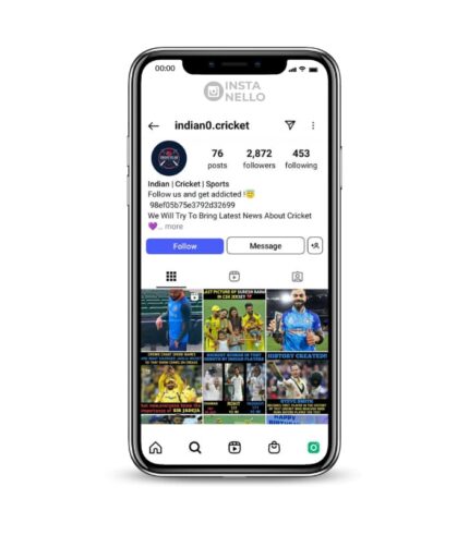 Buy India Cricket Instagram Account